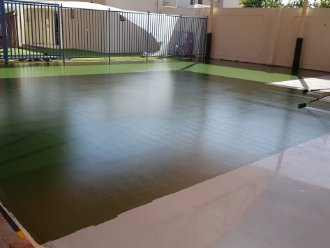 QATAR - OUTDOOR POLYURETHANE SPORTS FLOORING