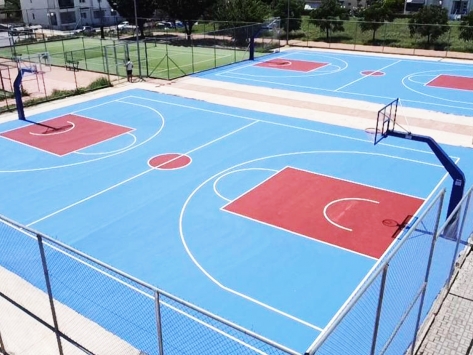 ACRYLIC SPORTS FLOORING PROJECT - GREECE